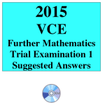 2015 VCE Further Mathematics Trial Exam 1